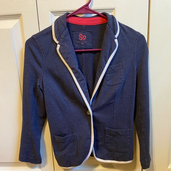 Navy So Blazer with white lining - Picture 2 of 3